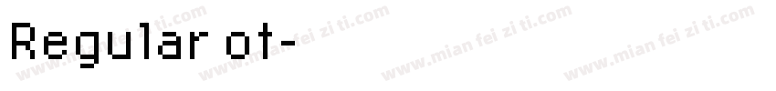 Regular ot字体转换